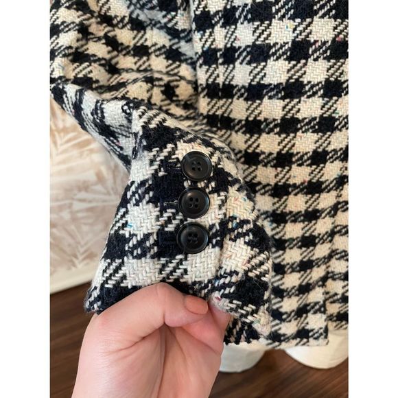 Talbots Speckled Boucle Wool Blend Jacket Fully Lined Size 10 - Picture 5 of 11